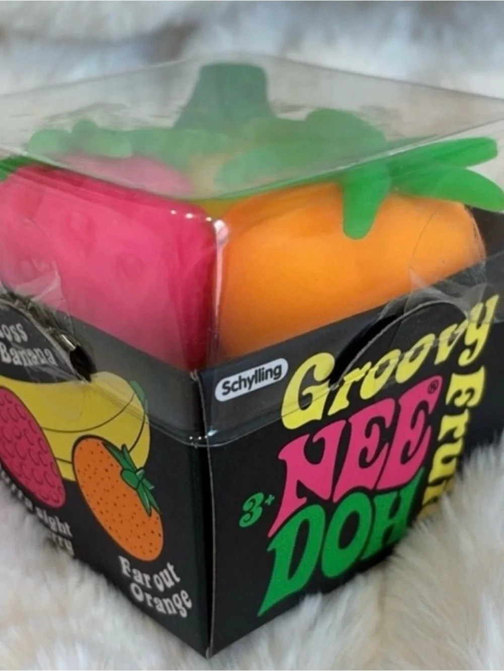 Groovy Nee'Doh Fruit Stress Balls - Pink & Orange